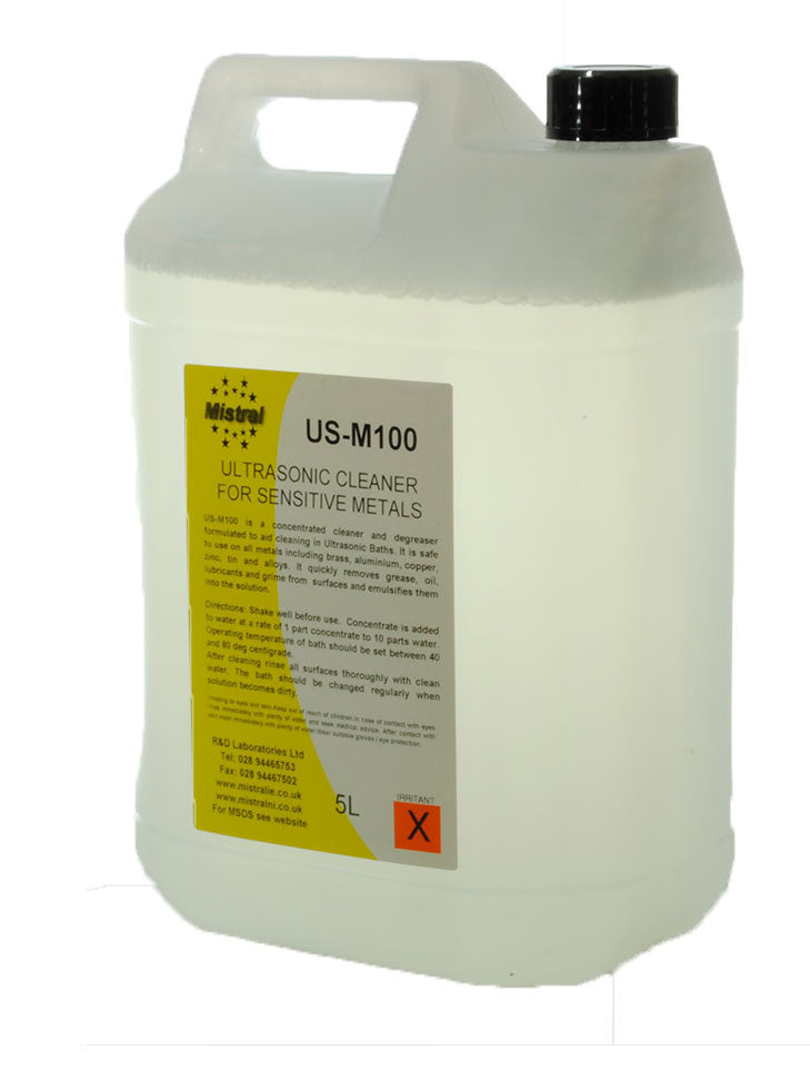Ultrasonic Cleaner for Sensitive Metals US-M100 - brass, aluminium, copper, zinc, tin and alloys