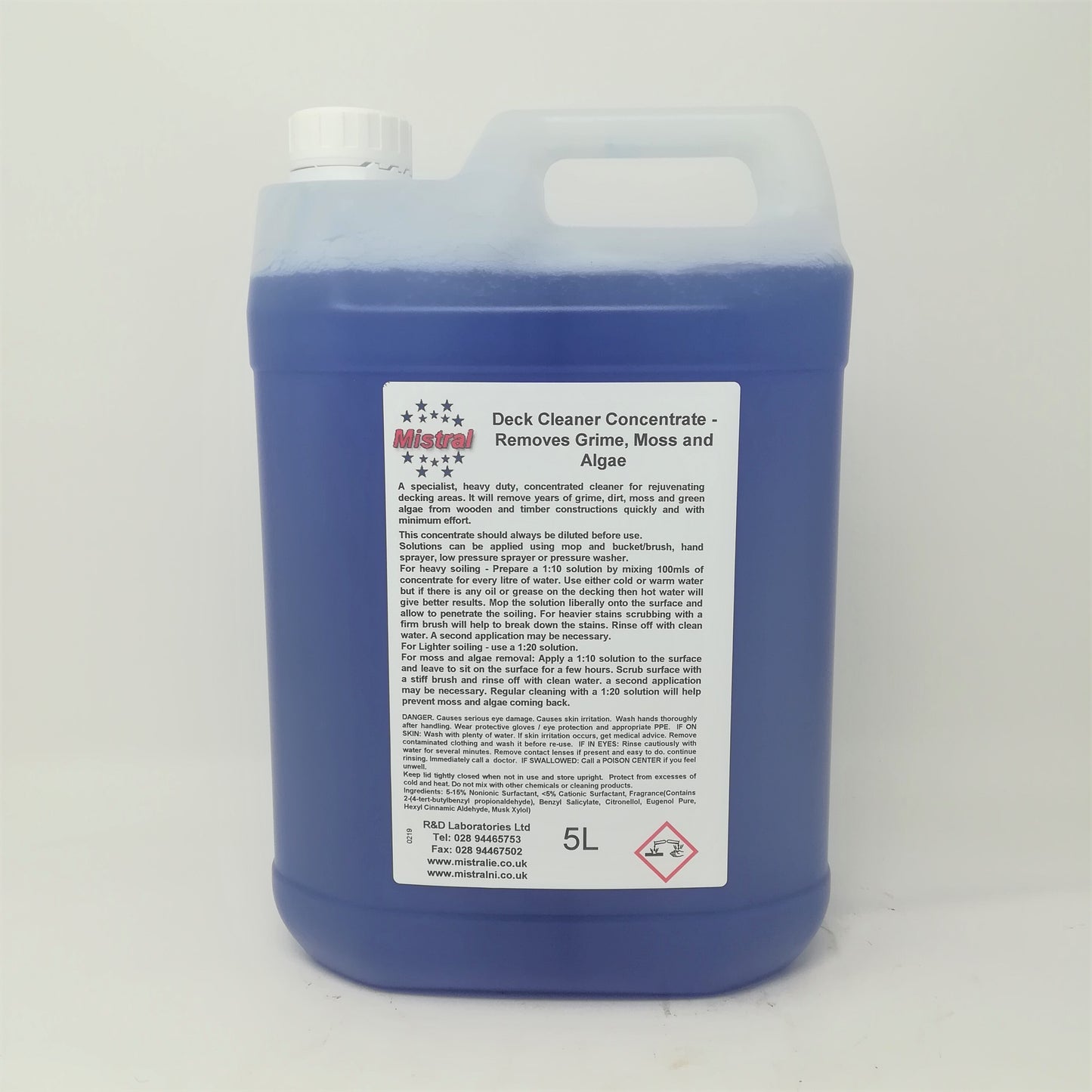 Deck Cleaner Concentrate - Removes Grime, Moss and Algae