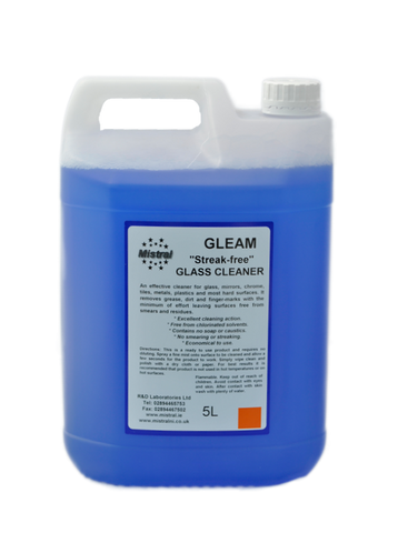 Gleam - Streak free Glass & Mirror Cleaner