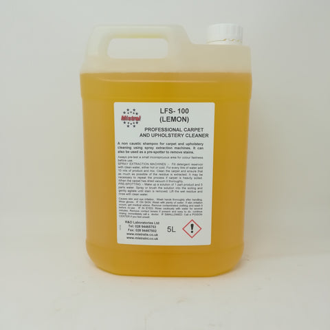 LFS 100 Lemon - Professional Low Foam Carpet and Upholstery Cleaner