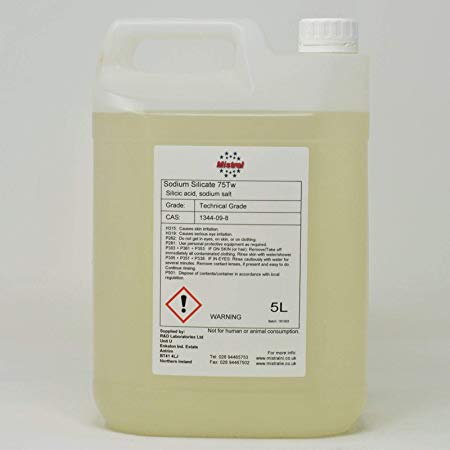 Sodium Silicate Solution 75Tw - Waterglass - Concrete sealer, Adhesive, Automotive gasket sealant