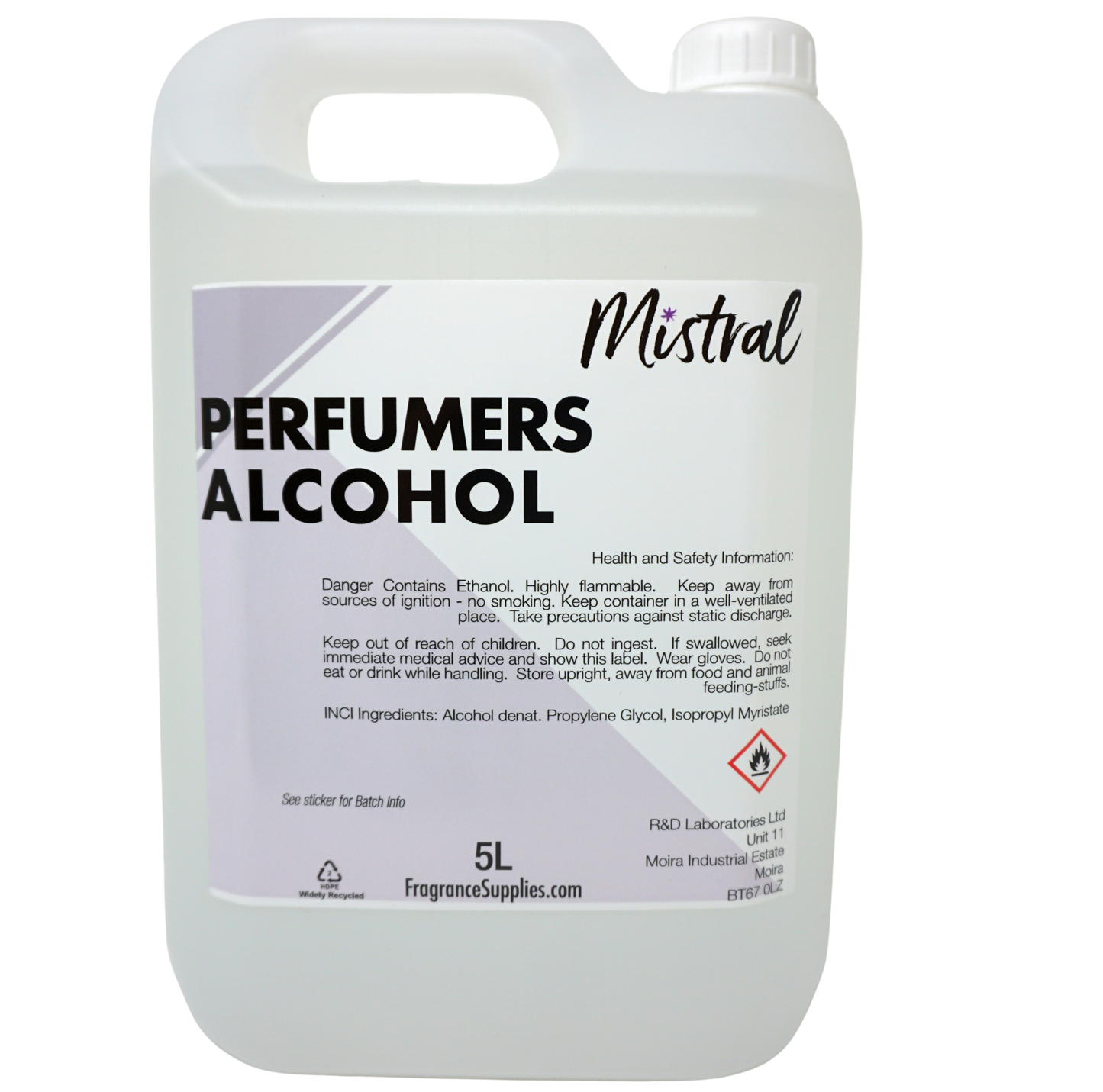 Perfumers Alcohol - Base for blending fragrance oils