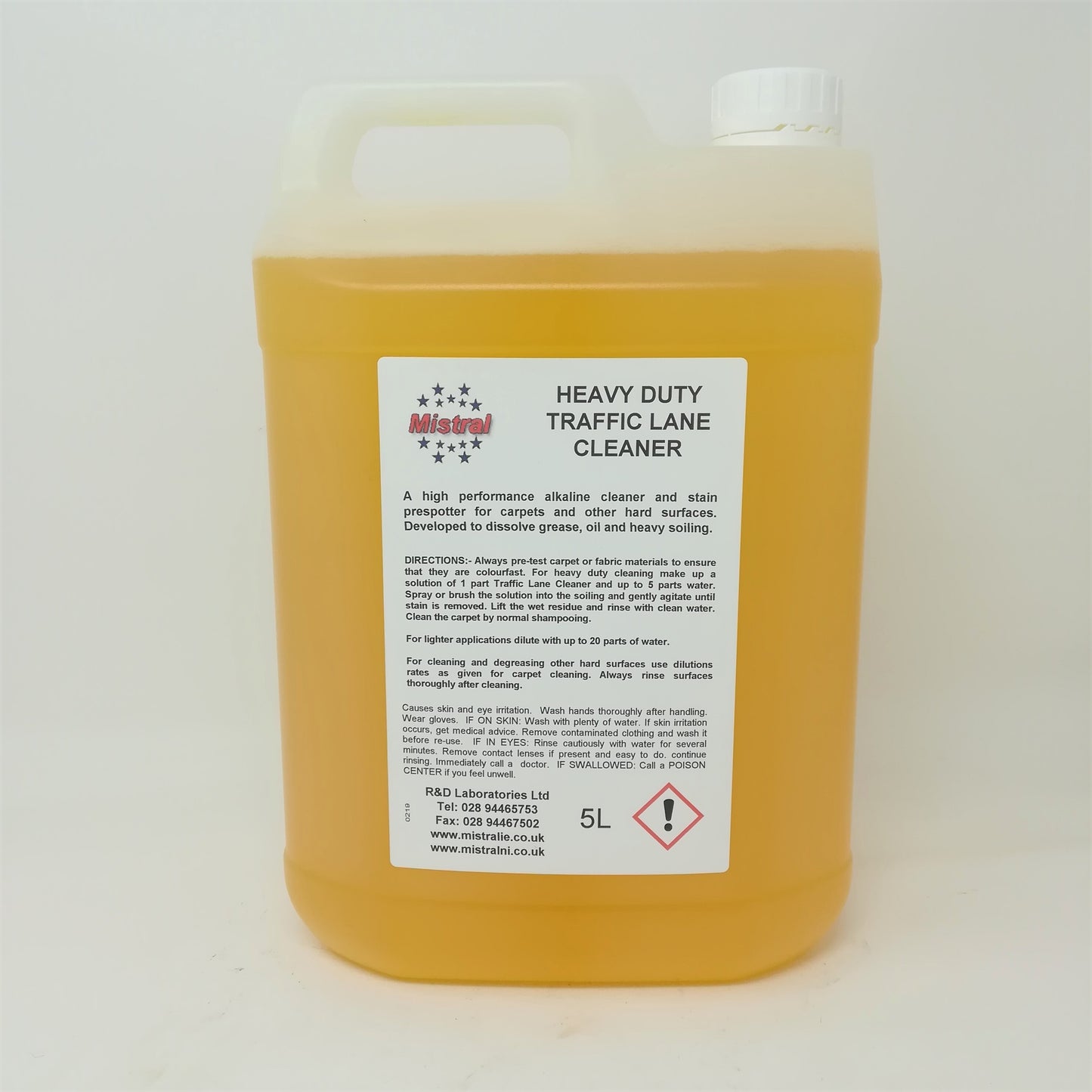 Heavy Duty Traffic Lane Cleaner - Deep cleans carpets
