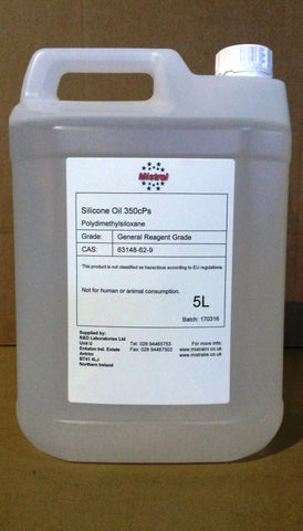 Silicone Oil 350 cPs (Polydimethylsiloxane PDMS) Lubricant / Oil Bath / Release Agent